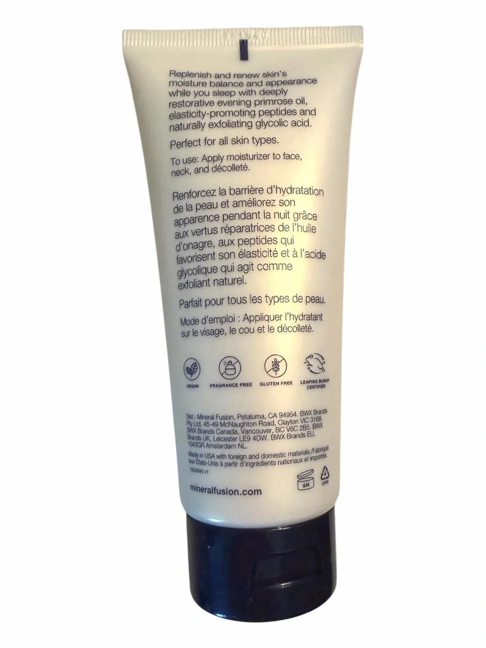 Mineral Fusion Overnight Renewal Nighttime Recovery Face Cream Full Size – NIB